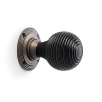 Thumbnail for 10 Pairs of Ebonised & Matt Antique Beehive Door Knobs