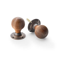 Thumbnail for 10 Pairs of Rosewood & Matt Antique Beehive Door Knobs