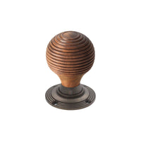 Thumbnail for 10 Pairs of Rosewood & Matt Antique Beehive Door Knobs