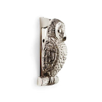 Thumbnail for Polished Nickel Owl Door Knocker