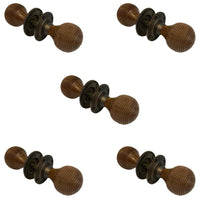 Thumbnail for 5 Pairs of Rosewood & Matt Antique Beehive Door Knobs