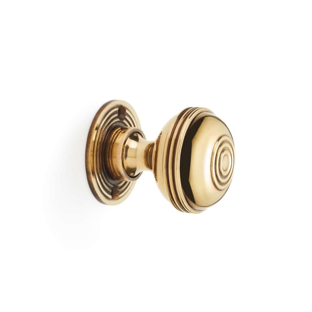 Aged Brass Davenport Rim Lock Aged Brass Bloxwich Knobs