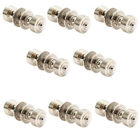 Thumbnail for 8 Pairs Of Polished Nickel Reeded Door Knobs