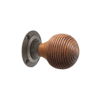 Thumbnail for 9 Pairs of Rosewood & Matt Antique Beehive Door Knobs