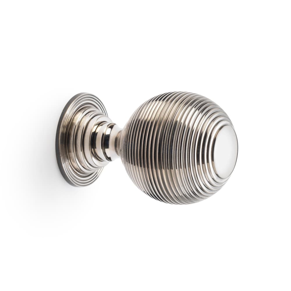 80mm Aged Nickel Beehive Centre Door Knob