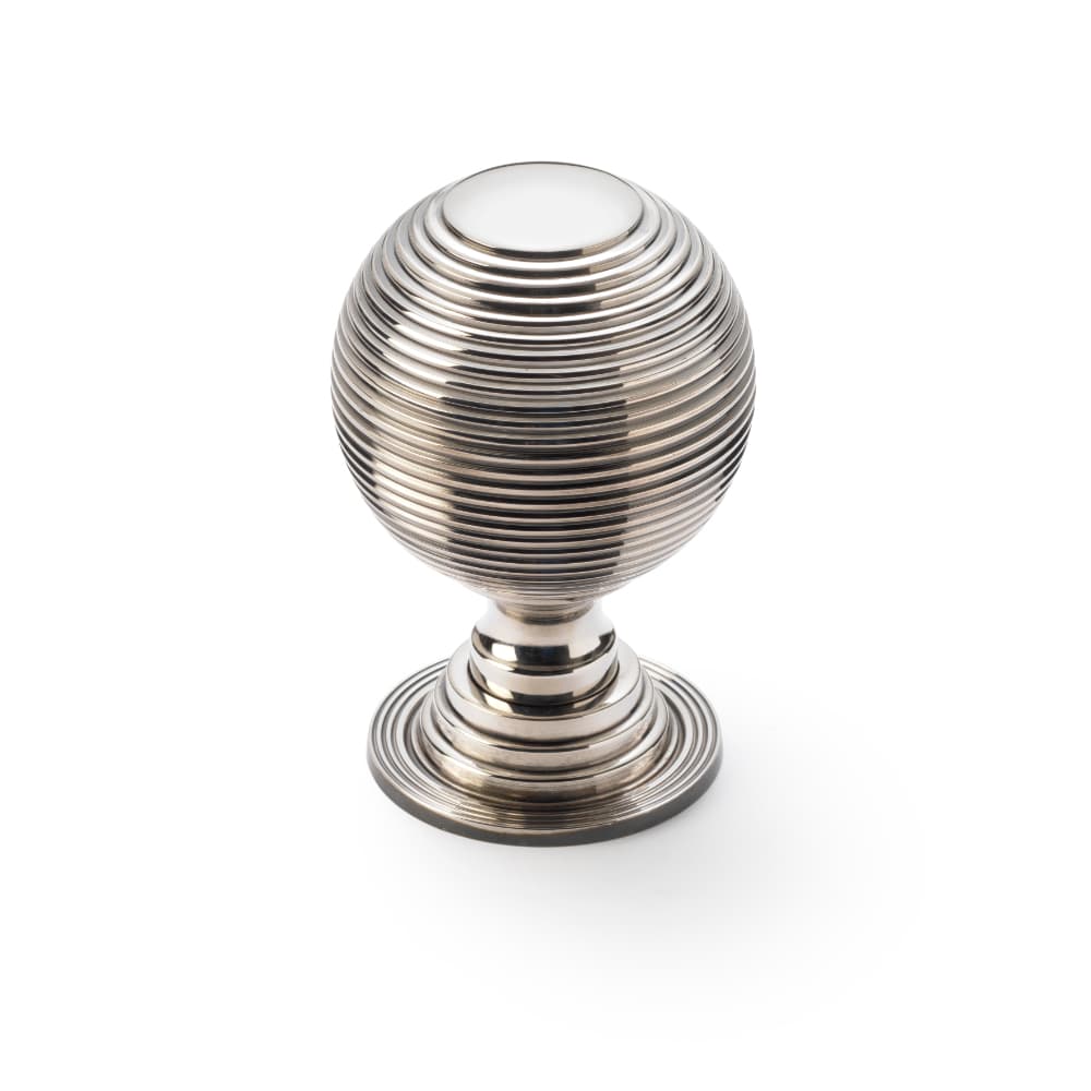 80mm Aged Nickel Beehive Centre Door Knob