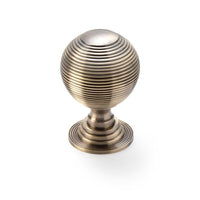 Thumbnail for 80mm Antique Brass Beehive Centre Door Knob