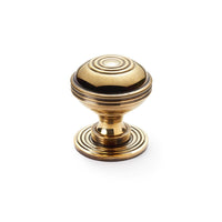 Thumbnail for Pack of 12 Large Aged Brass Bloxwich Cupboard Knob