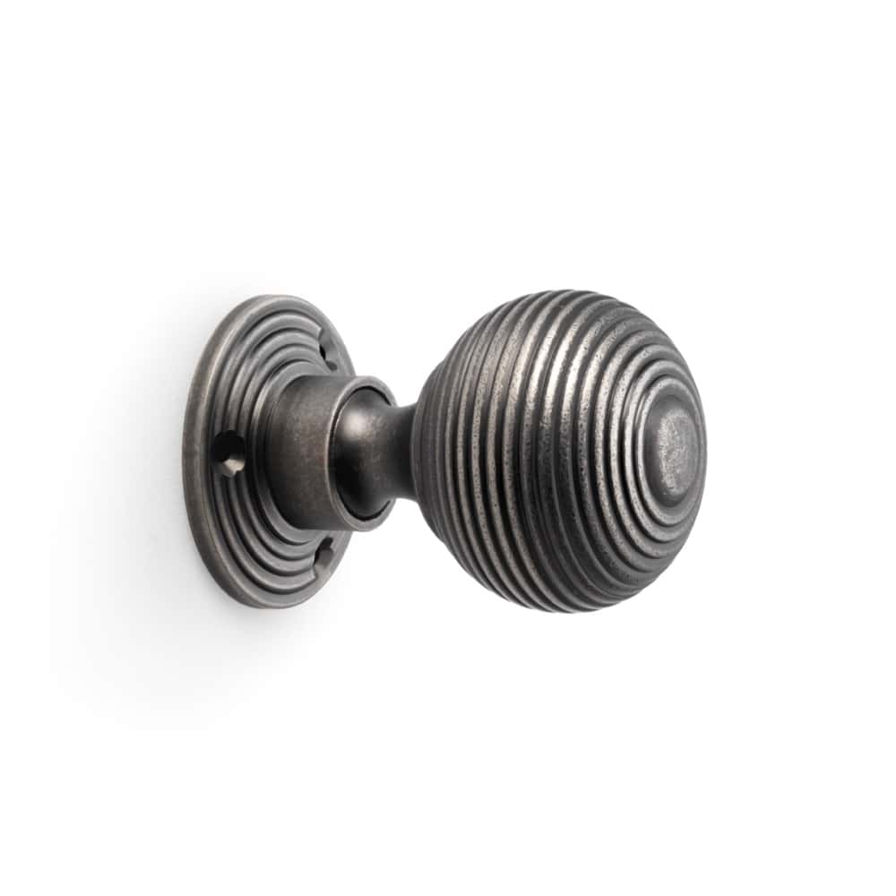 Pewter Hollow Beehive Door Knobs