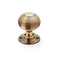 Thumbnail for Aged Brass Davenport Rim Lock Solid Aged Brass Beehive Knobs