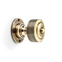 Thumbnail for Aged Brass Reeded Door Knobs