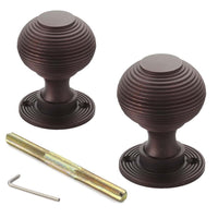 Thumbnail for Aged Bronze Beehive Door Knobs