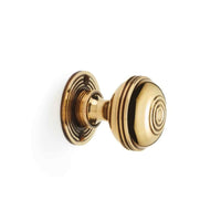 Thumbnail for Antique Brass Flanged Rim Lock Aged Brass Bloxwich Door Knobs