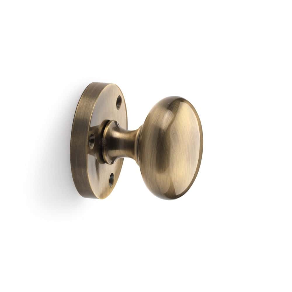 Antique Brass Sprung Victorian Mortice Door Knobs