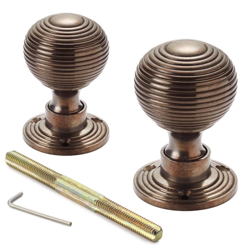 Antique Hollow Beehive Door Knobs