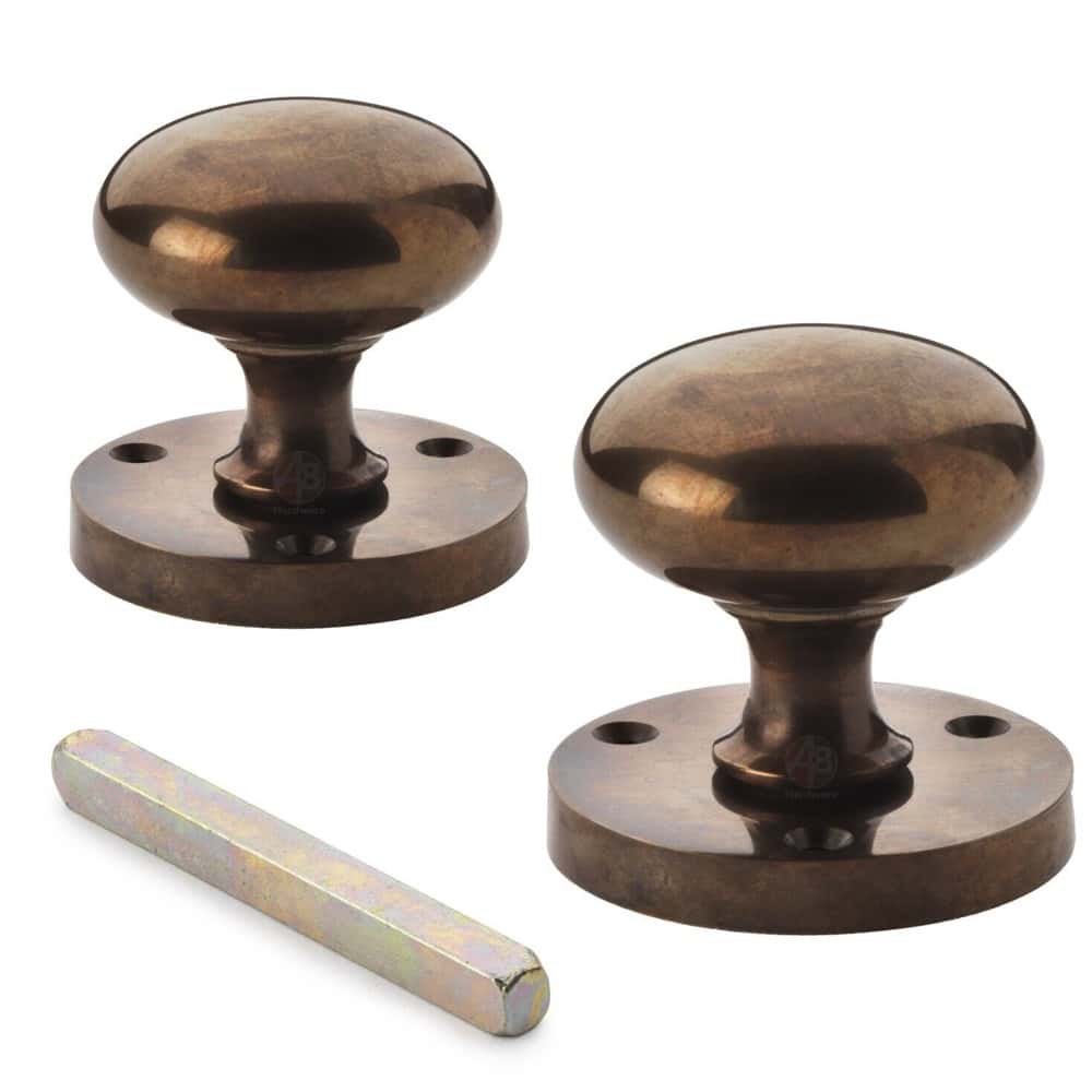 Antique Sprung Victorian Mortice Door Knobs