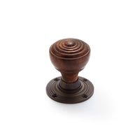 Thumbnail for Black Antique Olde Victorian Rim Lock Rosewood Matt Antique Ringed Door Knobs