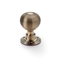 Thumbnail for Black Brass Flanged Rim Lock Hollow Antique Brass Beehive Door Knobs