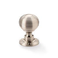 Thumbnail for Black Brass Flanged Rim Lock Hollow Satin Nickel Beehive Door Knobs