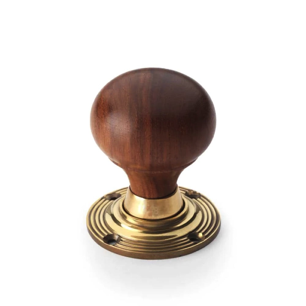 Black Brass Flanged Rim Lock Rosewood Aged Brass Bun Door Knobs