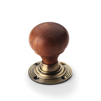 Thumbnail for Black Brass Flanged Rim Lock Rosewood Antique Brass Bun Door Knobs