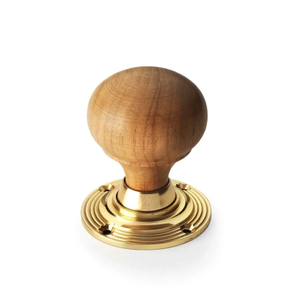 Black Brass Flanged Rim Lock Teak Polished Brass Bun Door Knobs