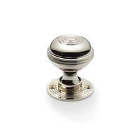 Thumbnail for Black Brass Olde Victorian Rim Lock Polished Nickel Bloxwich Door Knobs