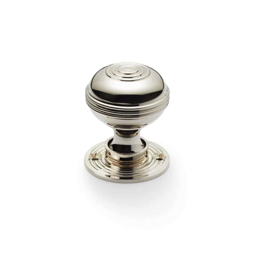 Black Brass Rim Latch Lock Polished Nickel Bloxwich Door Knobs