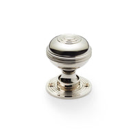 Thumbnail for Cast Iron Floral Rim Lock Polished Nickel Bloxwich Door Knobs