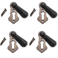 Thumbnail for Pack of 4 Ebonised Matt Antique Beehive Escutcheons