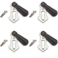 Thumbnail for Pack of 4 Ebonised Polished Nickel Beehive Escutcheons