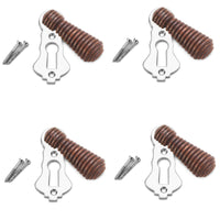 Thumbnail for Pack of 4 Rosewood Polished Chrome Beehive Escutcheons