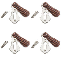 Thumbnail for Pack of 4 Rosewood Polished Nickel Beehive Escutcheons