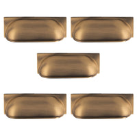 Thumbnail for pack of 5 antique brass cup pulls