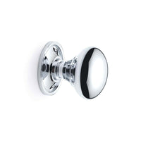 Thumbnail for Pewter Cast Iron Regency Rim Lock 50mm Polished Chrome Mushroom Door Knobs