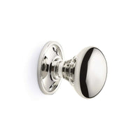 Thumbnail for Pewter Cast Iron Regency Rim Lock 50mm Polished Nickel Mushroom Door Knobs