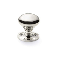 Thumbnail for Pewter Cast Iron Regency Rim Lock 50mm Polished Nickel Mushroom Door Knobs