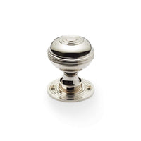 Thumbnail for Pewter Cast Iron Regency Rim Lock Polished Nickel Bloxwich Door Knobs