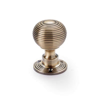 Thumbnail for Polished Brass Floral Rim Lock Hollow Antique Brass Beehive Door Knobs