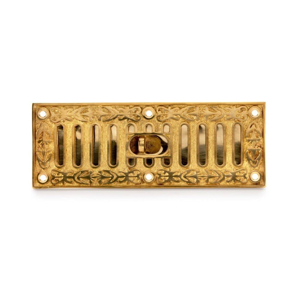 Polished Brass Rectangle Air Vent