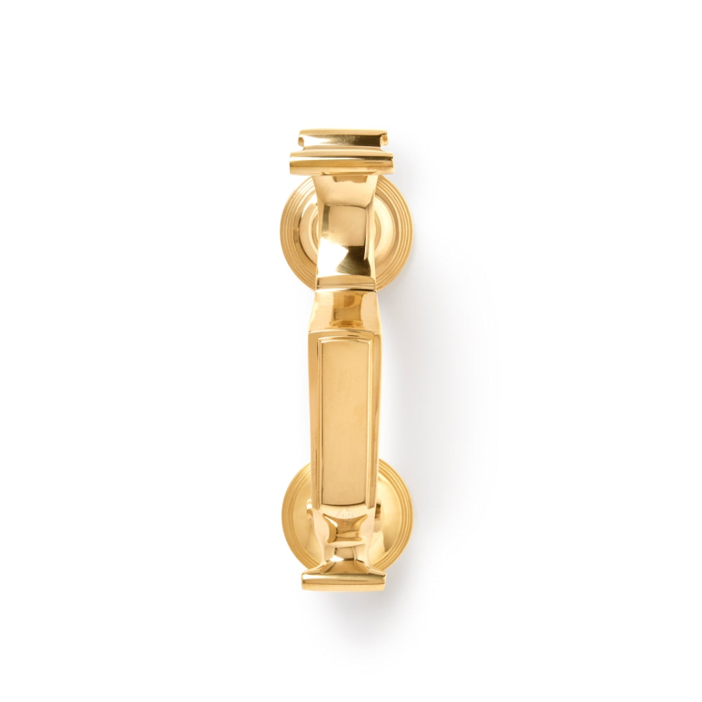 Polished Brass Reeded Doctor Door Knocker