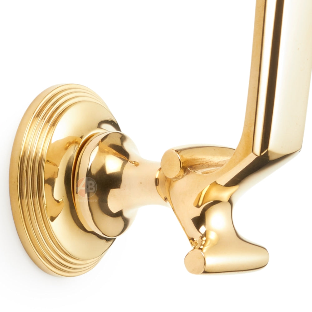 Polished Brass Reeded Doctor Door Knocker