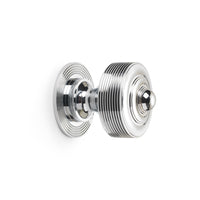 Thumbnail for Polished Chrome Reeded Centre Door Knob