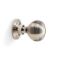 Thumbnail for Polished Nickel Hollow Beehive Door Knobs