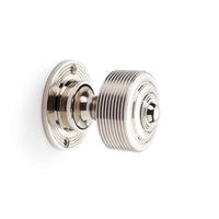 Thumbnail for 11 Pairs Of Polished Nickel Reeded Door Knobs