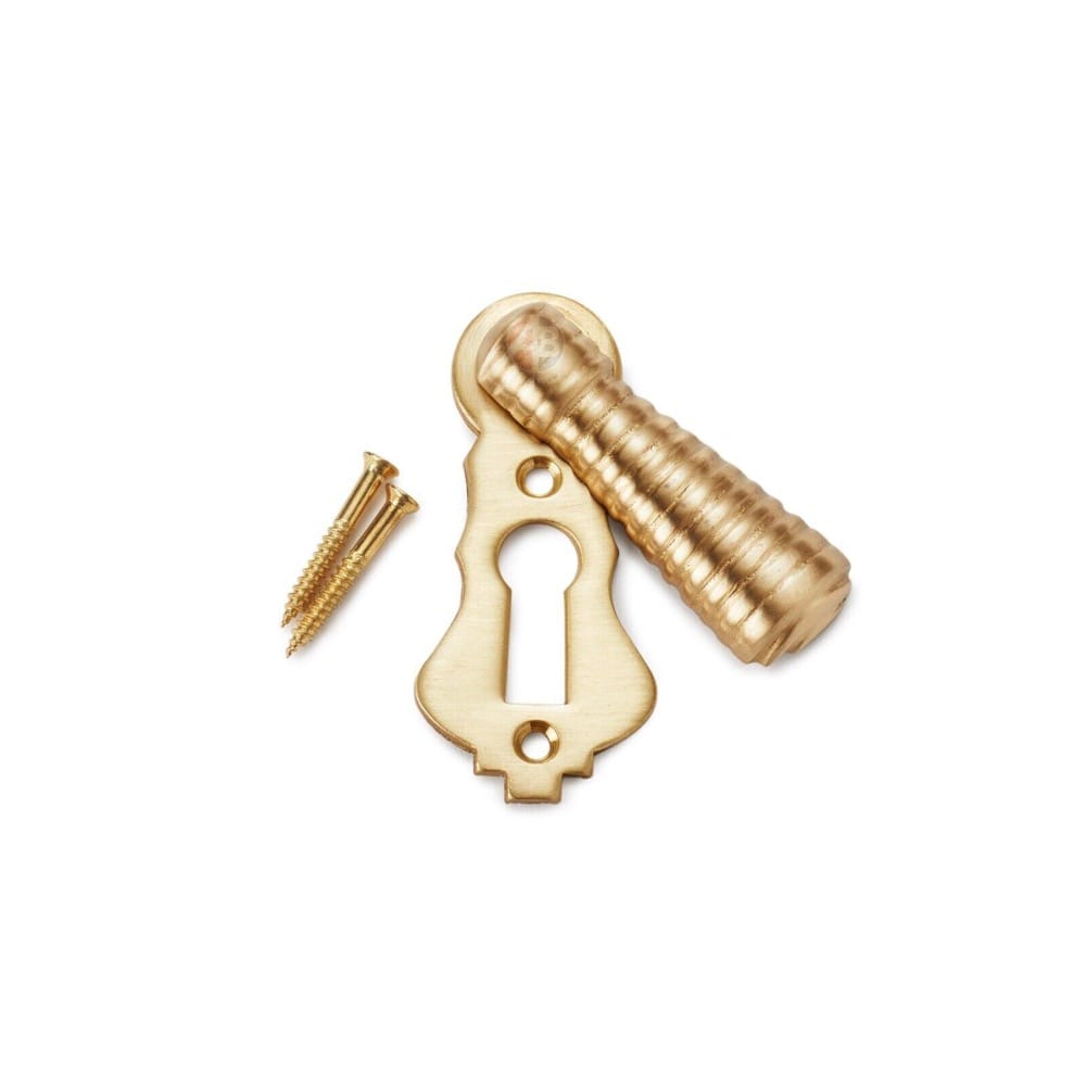 Satin Brass Beehive Escutcheon