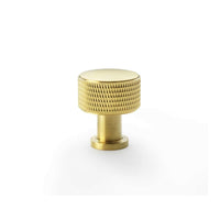 Thumbnail for Small Satin Brass Knurled Cupboard Knob