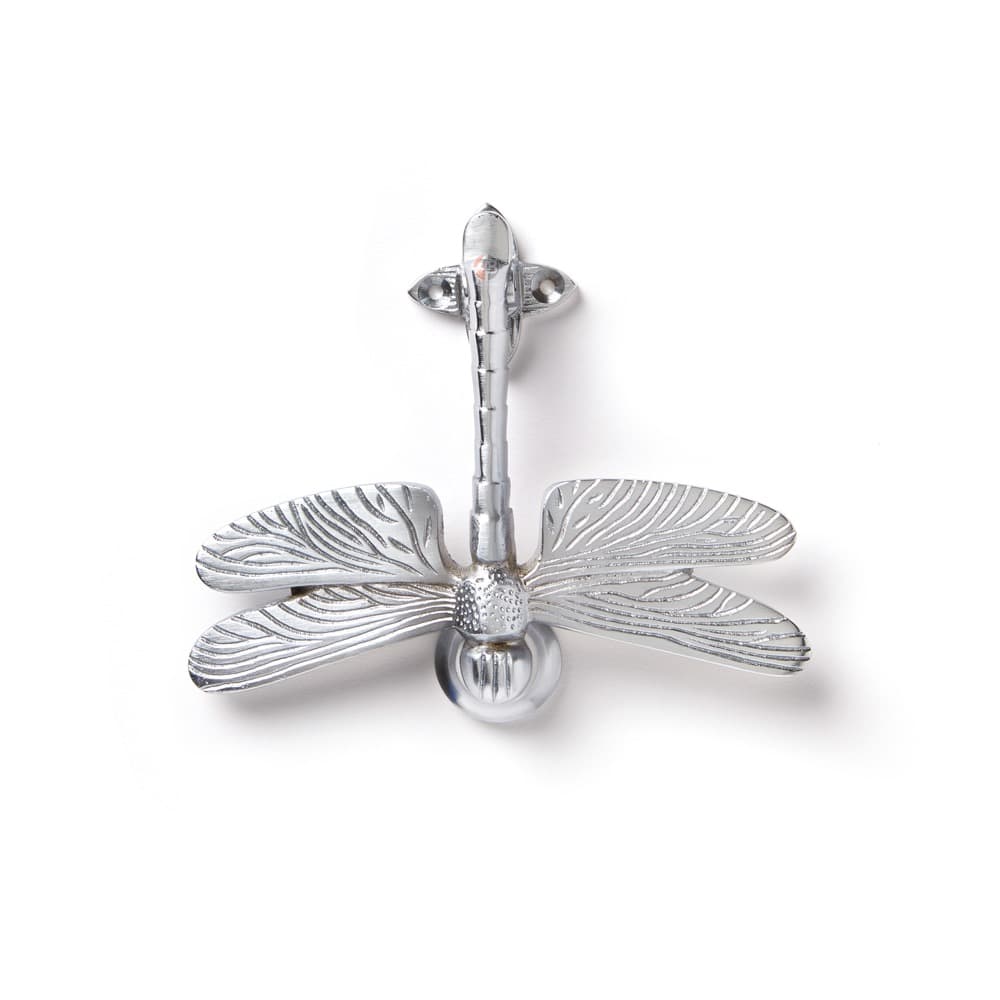 Satin Chrome Dragonfly Door Knocker