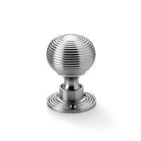 Thumbnail for Satin Chrome Hollow Beehive Door Knobs