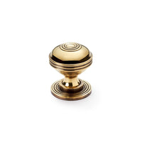 Thumbnail for Small Aged Brass Bloxwich Cupboard Knob